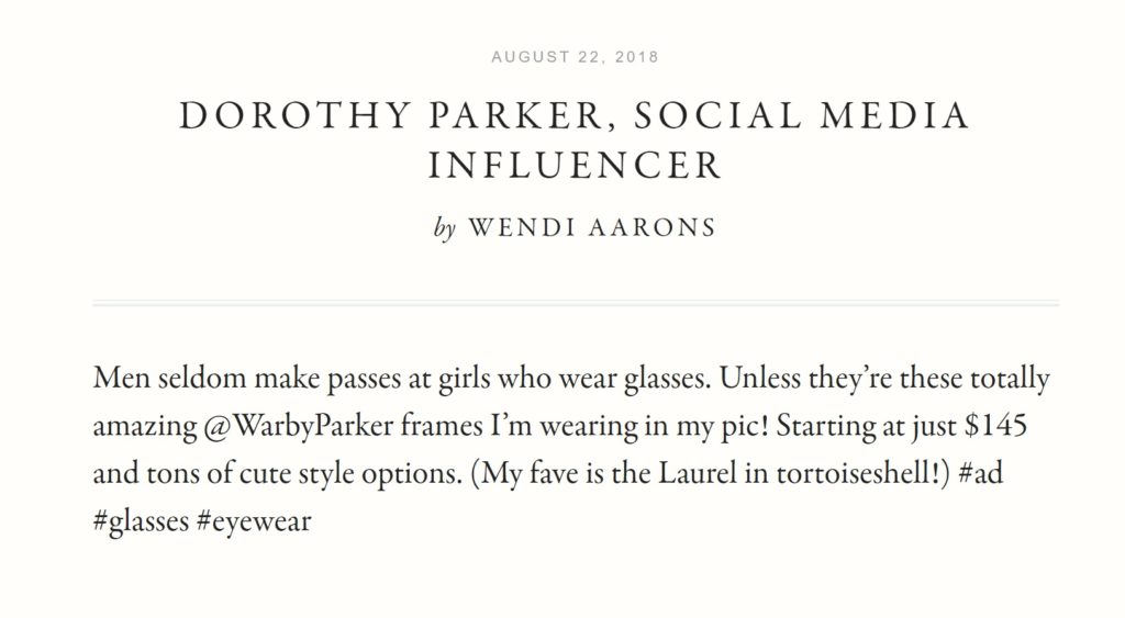 Men seldom make passes at girls who wear glasses. Unless they’re these totally amazing @WarbyParker frames I’m wearing in my pic! Starting at just $145 and tons of cute style options. (My fave is the Laurel in tortoiseshell!) #ad #glasses #eyewear